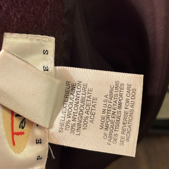 Talbots Burgundy and Olive Wool blend Plaid Pencil Skirt - Picture 7 of 7